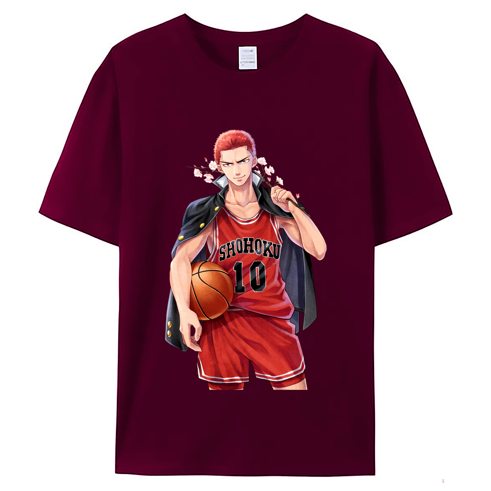 （画像用） SLAM DUNK／スラムダンク レディースカジュアルプリントTシャツ（綿100％）
